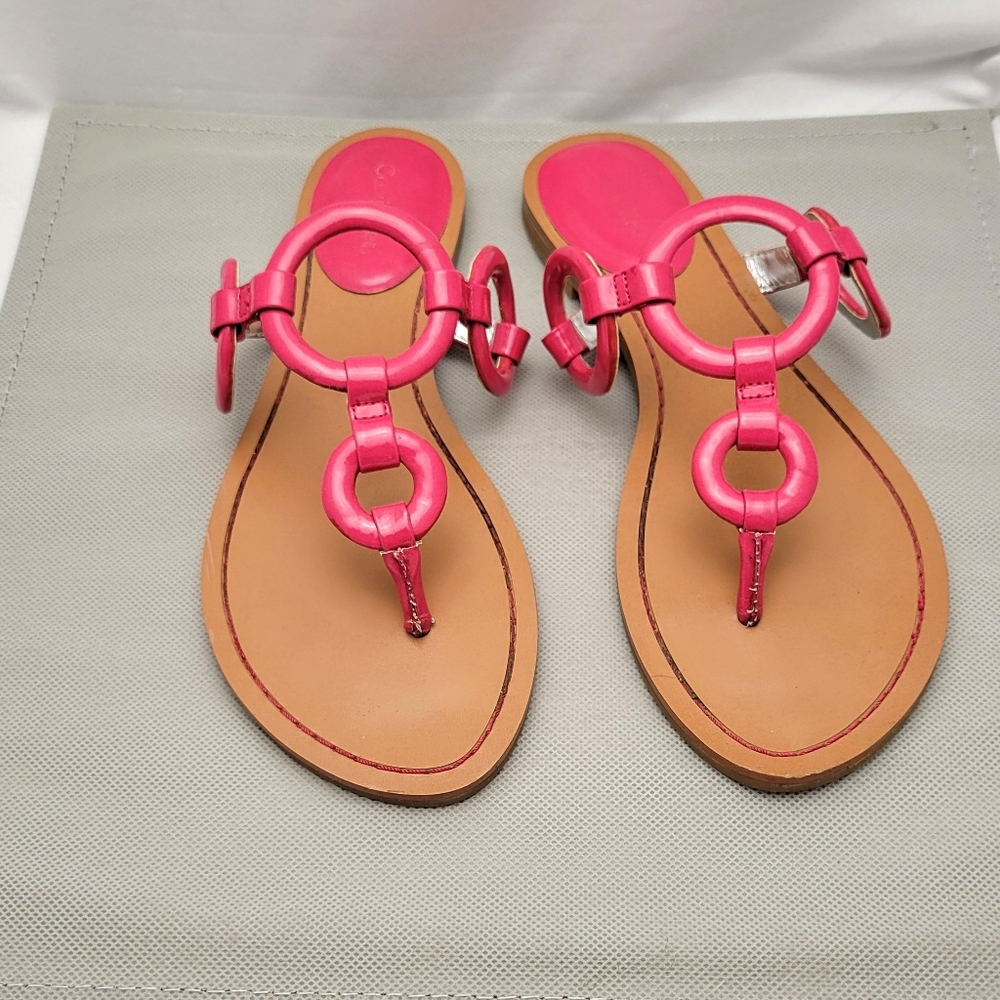 Calvin Klein Jacky Ring Pink Sandals Flops